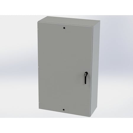 Saginaw Control & Engineering 1/4 Turn Latch, 3 Point Latch with Padlock/Keylock Handle Electrical Enclosures, 60 in H, 16 in D SCE-60EL3616LPPL